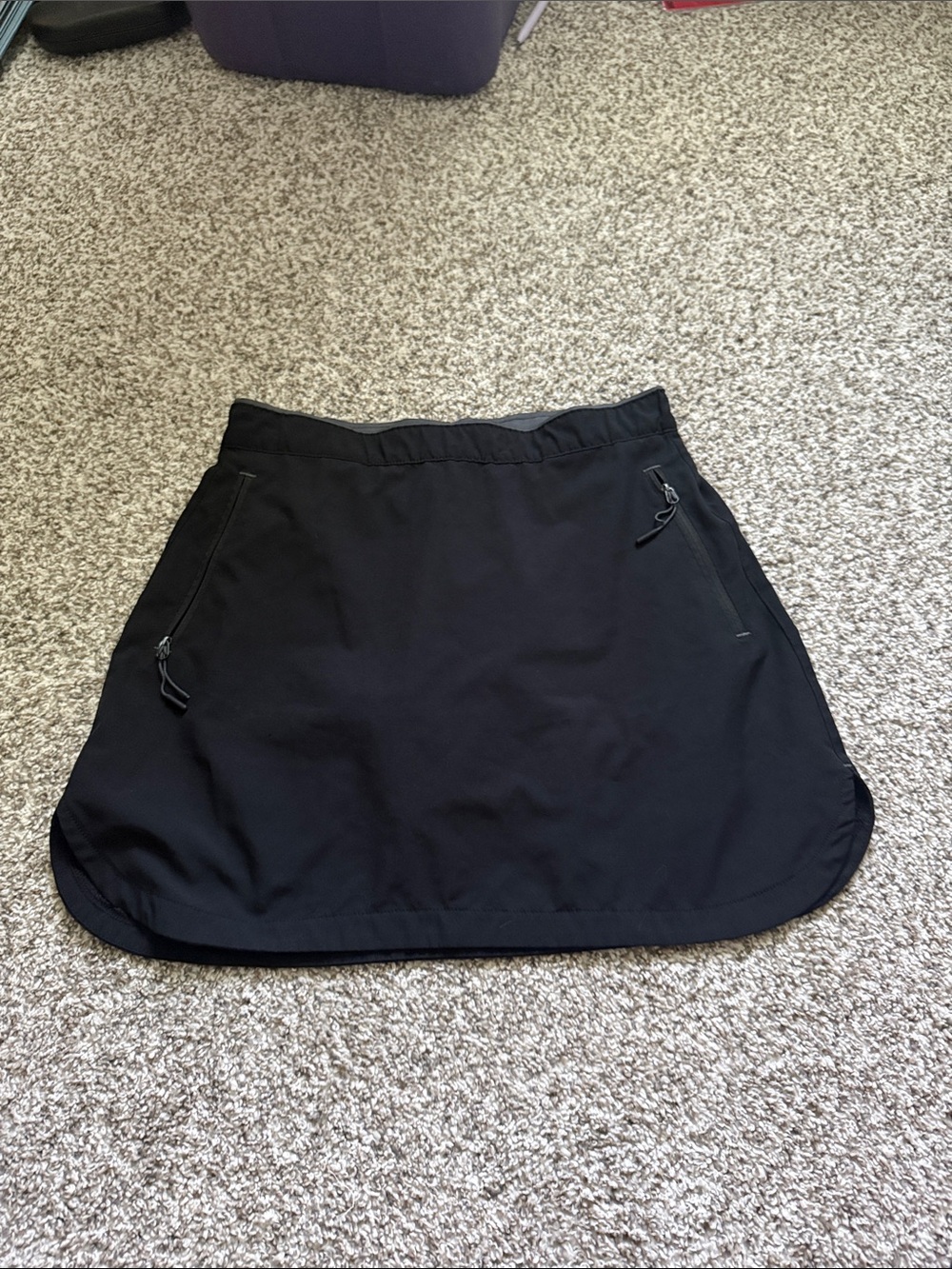 Amazon Black Women's Active Skort with Zipper Pockets